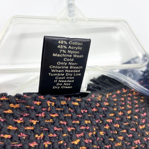 ANN TAYLOR Fringe Knit Open Front Jacket Blazer Cardigan - Picture 4 of 4